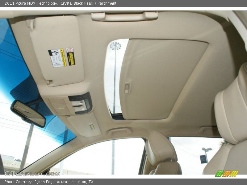 Crystal Black Pearl / Parchment 2011 Acura MDX Technology