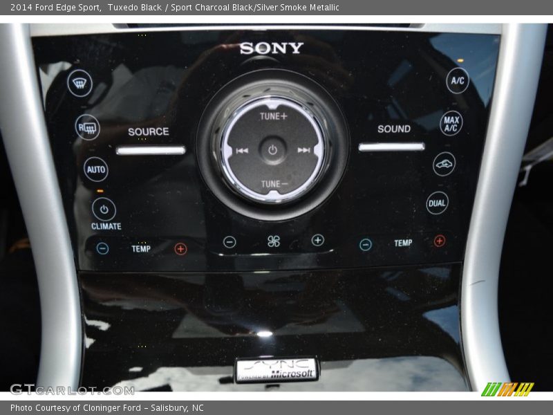Tuxedo Black / Sport Charcoal Black/Silver Smoke Metallic 2014 Ford Edge Sport
