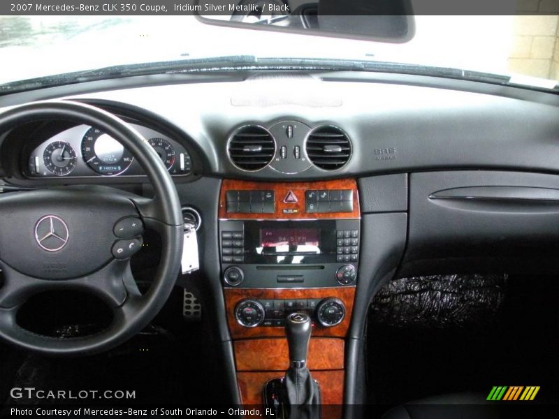 Iridium Silver Metallic / Black 2007 Mercedes-Benz CLK 350 Coupe