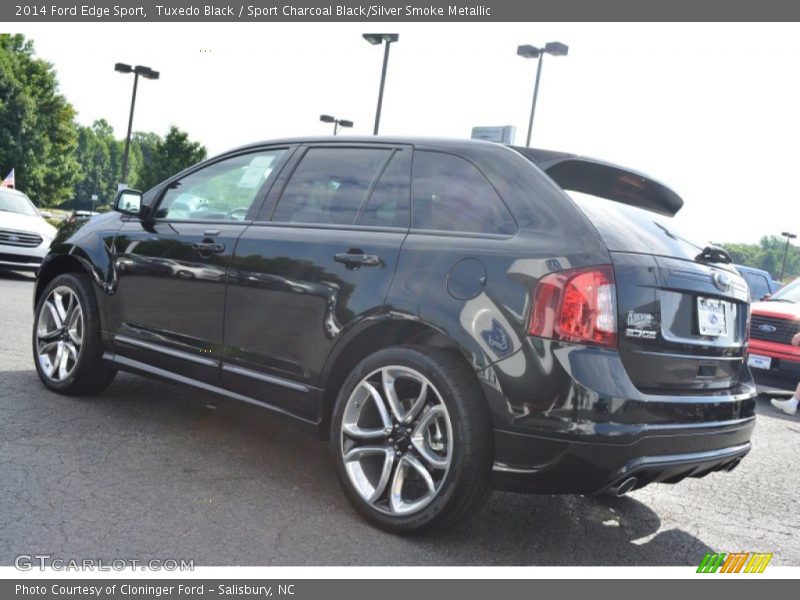 Tuxedo Black / Sport Charcoal Black/Silver Smoke Metallic 2014 Ford Edge Sport