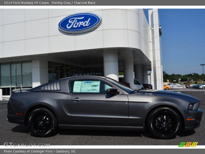 Sterling Gray / Charcoal Black 2014 Ford Mustang V6 Coupe