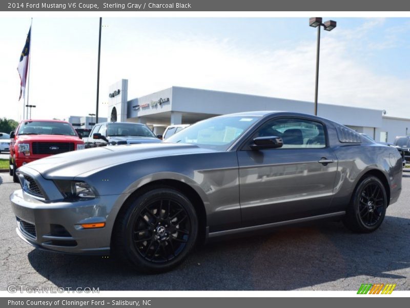Sterling Gray / Charcoal Black 2014 Ford Mustang V6 Coupe