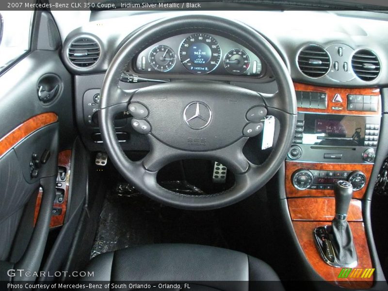 Iridium Silver Metallic / Black 2007 Mercedes-Benz CLK 350 Coupe