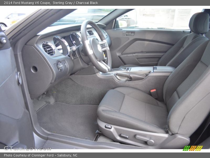 Sterling Gray / Charcoal Black 2014 Ford Mustang V6 Coupe