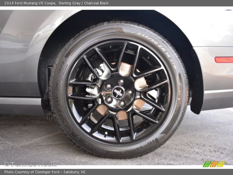 Sterling Gray / Charcoal Black 2014 Ford Mustang V6 Coupe