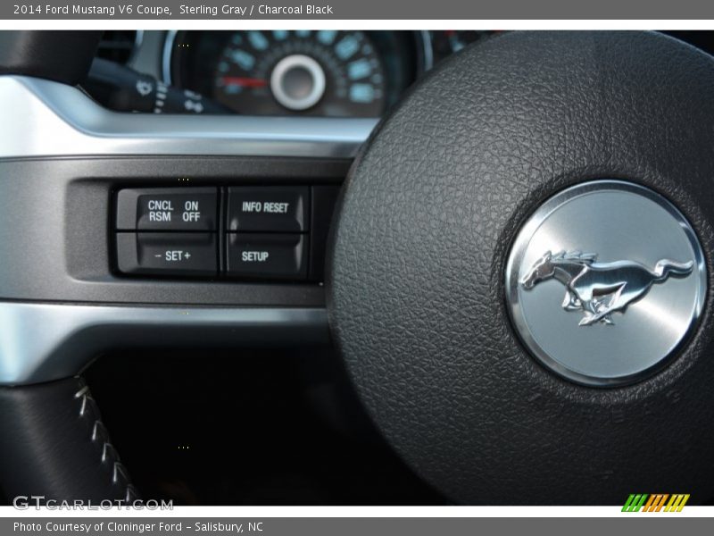 Sterling Gray / Charcoal Black 2014 Ford Mustang V6 Coupe