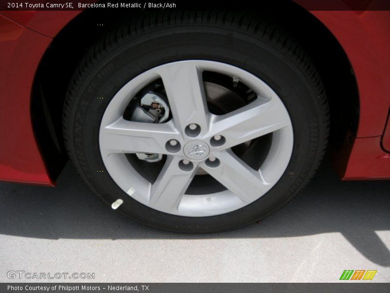 Barcelona Red Metallic / Black/Ash 2014 Toyota Camry SE