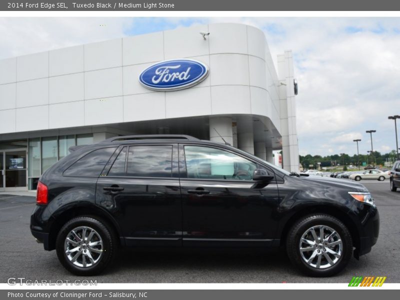Tuxedo Black / Medium Light Stone 2014 Ford Edge SEL