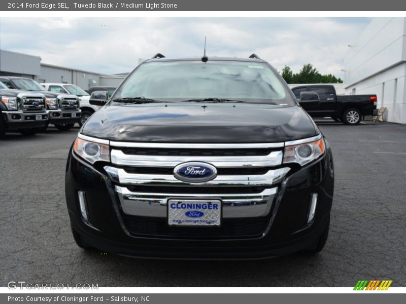 Tuxedo Black / Medium Light Stone 2014 Ford Edge SEL