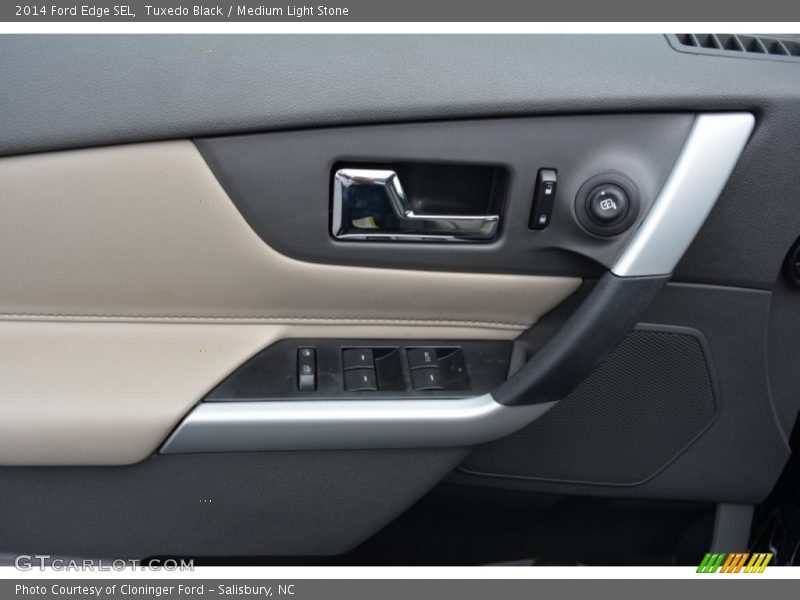 Tuxedo Black / Medium Light Stone 2014 Ford Edge SEL