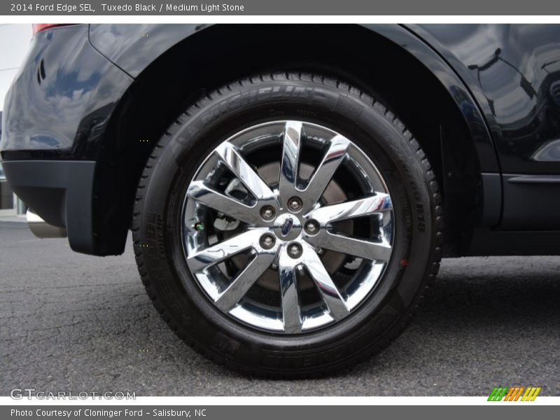 Tuxedo Black / Medium Light Stone 2014 Ford Edge SEL