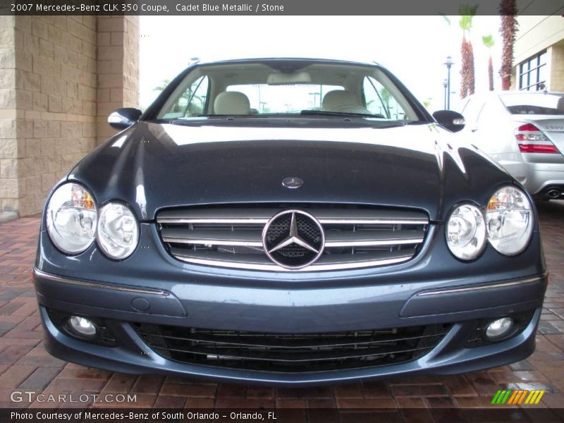 Cadet Blue Metallic / Stone 2007 Mercedes-Benz CLK 350 Coupe