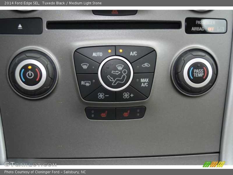 Tuxedo Black / Medium Light Stone 2014 Ford Edge SEL