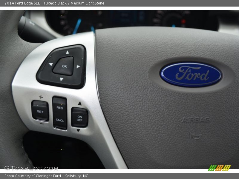 Tuxedo Black / Medium Light Stone 2014 Ford Edge SEL