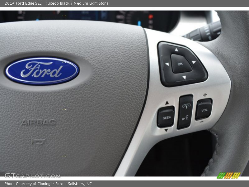 Tuxedo Black / Medium Light Stone 2014 Ford Edge SEL