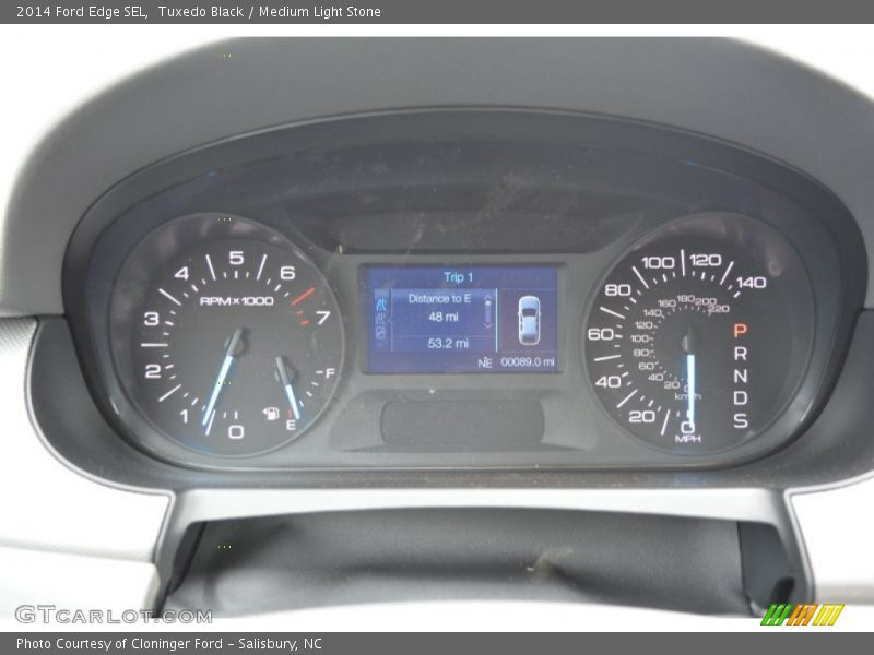 Tuxedo Black / Medium Light Stone 2014 Ford Edge SEL