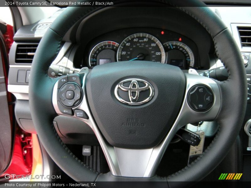 Barcelona Red Metallic / Black/Ash 2014 Toyota Camry SE