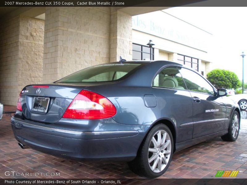 Cadet Blue Metallic / Stone 2007 Mercedes-Benz CLK 350 Coupe