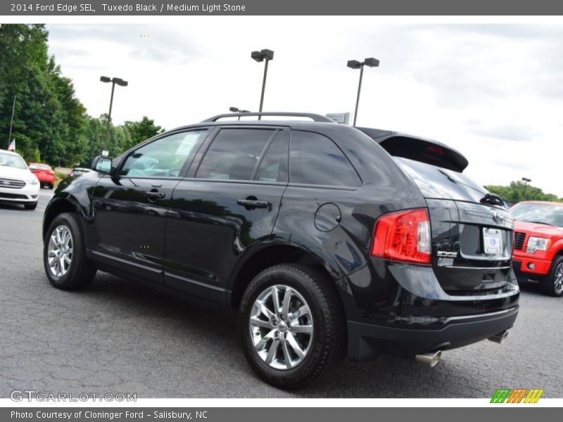 Tuxedo Black / Medium Light Stone 2014 Ford Edge SEL