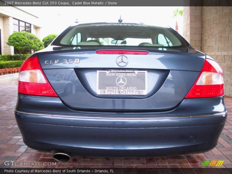 Cadet Blue Metallic / Stone 2007 Mercedes-Benz CLK 350 Coupe