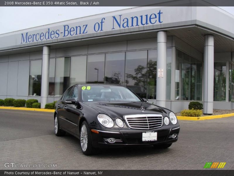 Black / Ash 2008 Mercedes-Benz E 350 4Matic Sedan