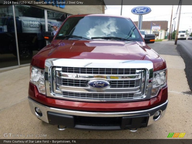 Sunset / Steel Grey 2014 Ford F150 XLT SuperCab 4x4