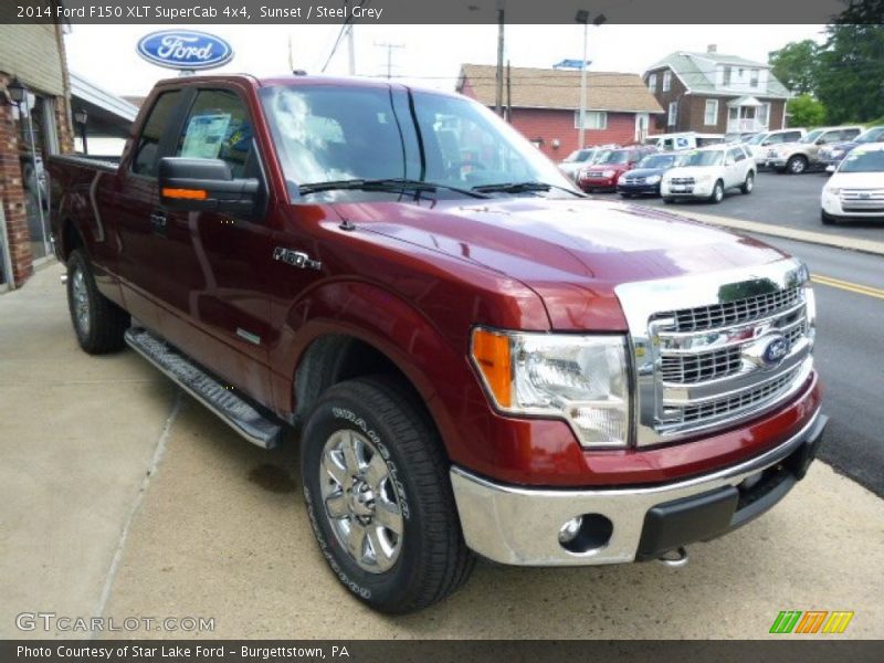 Sunset / Steel Grey 2014 Ford F150 XLT SuperCab 4x4
