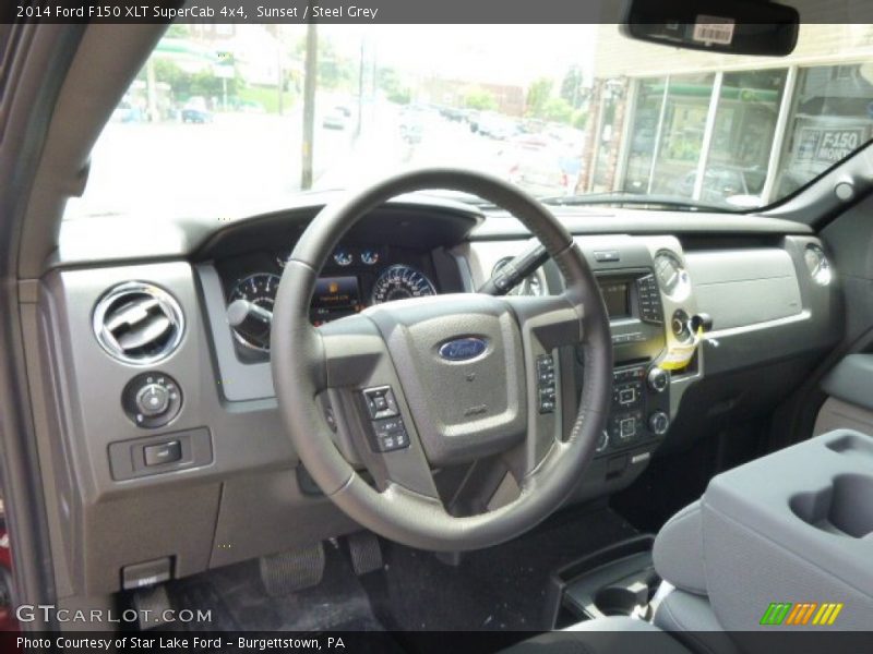 Sunset / Steel Grey 2014 Ford F150 XLT SuperCab 4x4