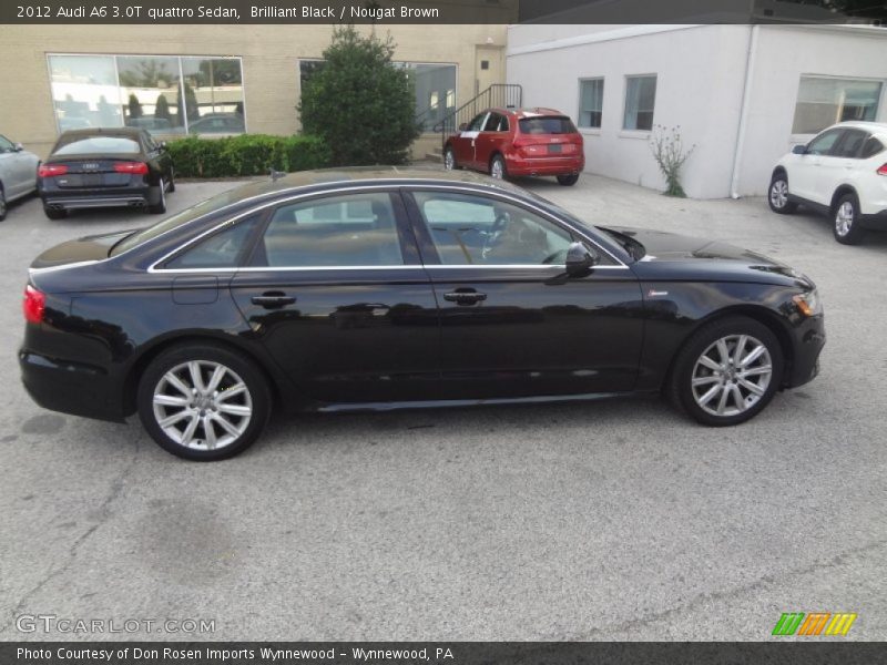 Brilliant Black / Nougat Brown 2012 Audi A6 3.0T quattro Sedan