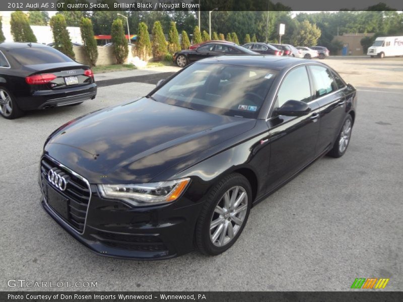 Brilliant Black / Nougat Brown 2012 Audi A6 3.0T quattro Sedan