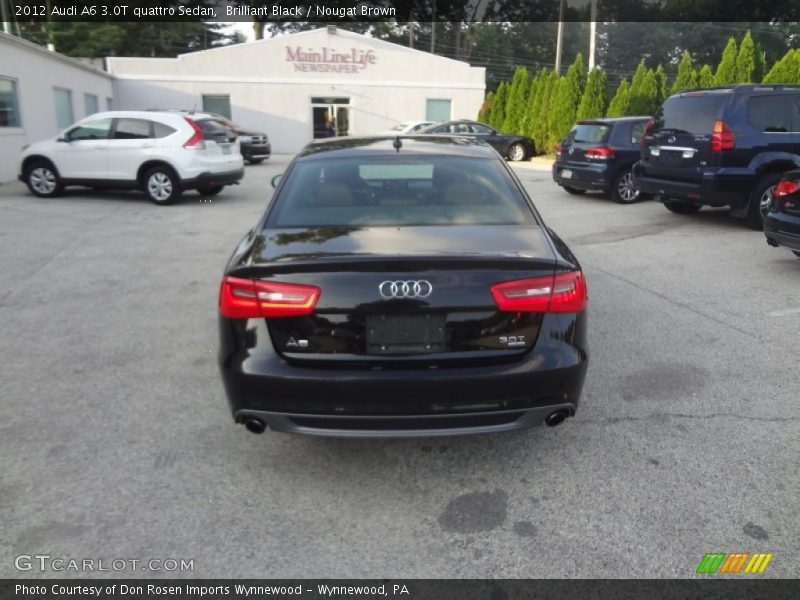 Brilliant Black / Nougat Brown 2012 Audi A6 3.0T quattro Sedan