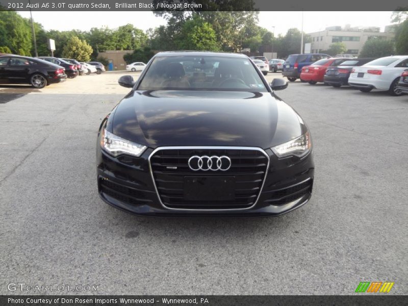 Brilliant Black / Nougat Brown 2012 Audi A6 3.0T quattro Sedan