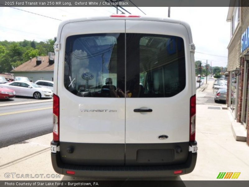 Oxford White / Charcoal Black 2015 Ford Transit Van 250 MR Long