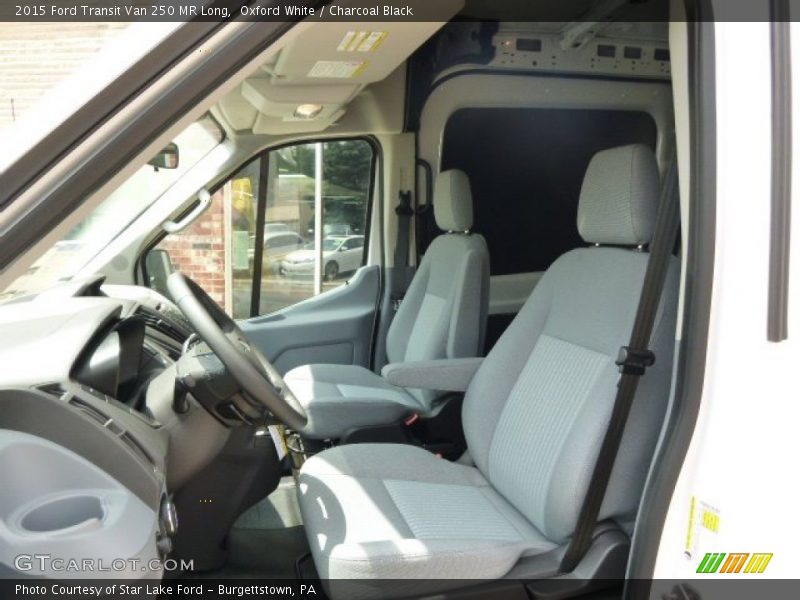 Oxford White / Charcoal Black 2015 Ford Transit Van 250 MR Long