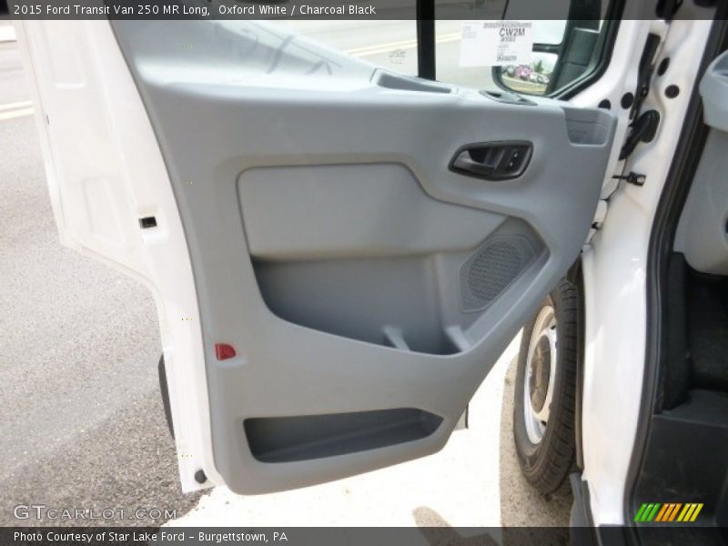 Oxford White / Charcoal Black 2015 Ford Transit Van 250 MR Long