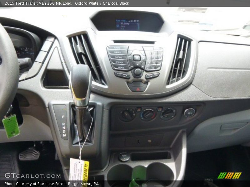 Oxford White / Charcoal Black 2015 Ford Transit Van 250 MR Long