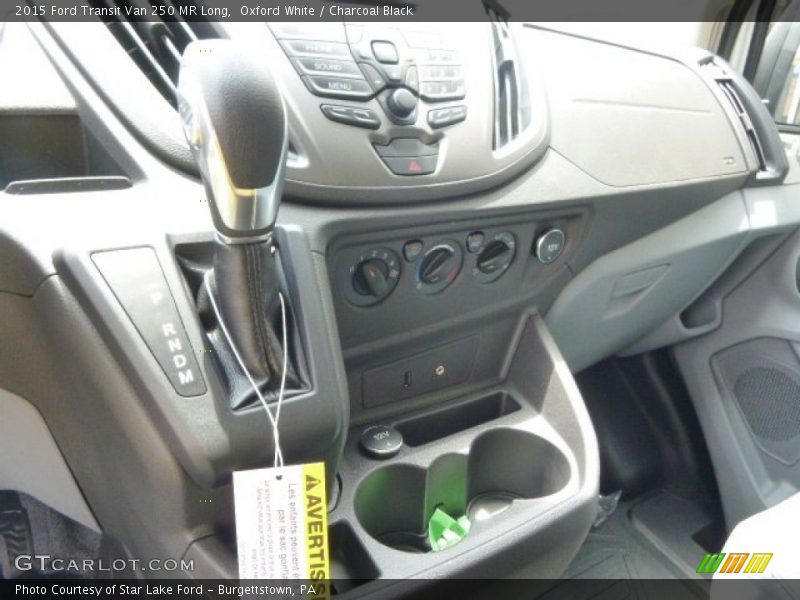 Oxford White / Charcoal Black 2015 Ford Transit Van 250 MR Long