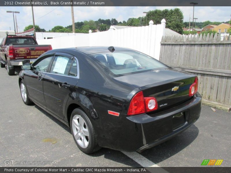 Black Granite Metallic / Titanium 2012 Chevrolet Malibu LS