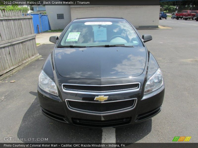 Black Granite Metallic / Titanium 2012 Chevrolet Malibu LS