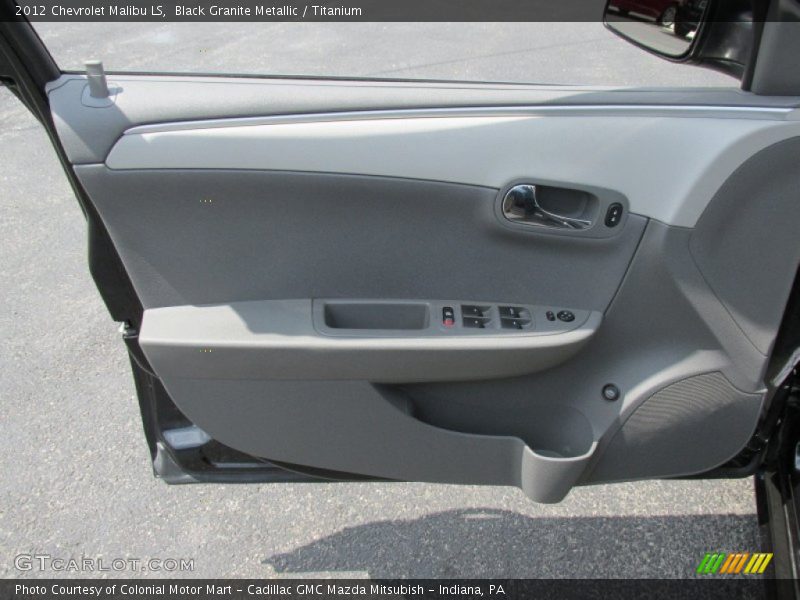 Black Granite Metallic / Titanium 2012 Chevrolet Malibu LS