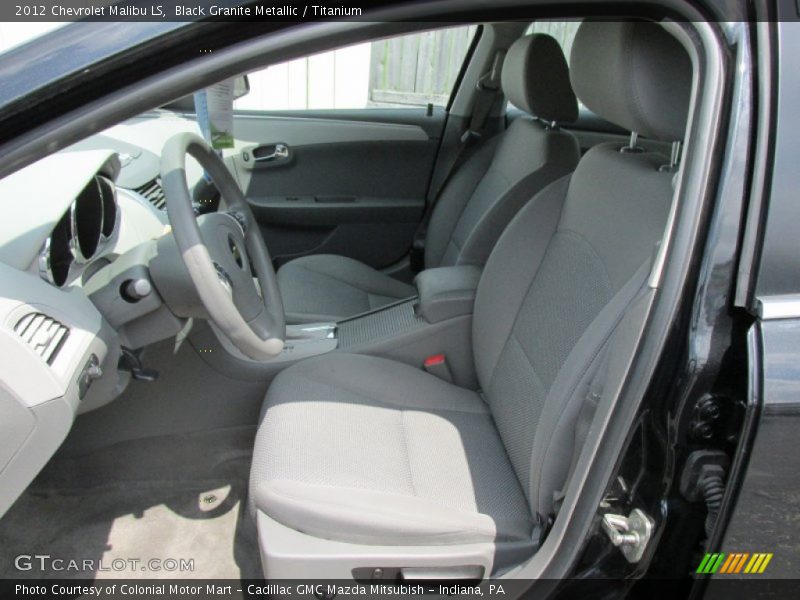 Black Granite Metallic / Titanium 2012 Chevrolet Malibu LS