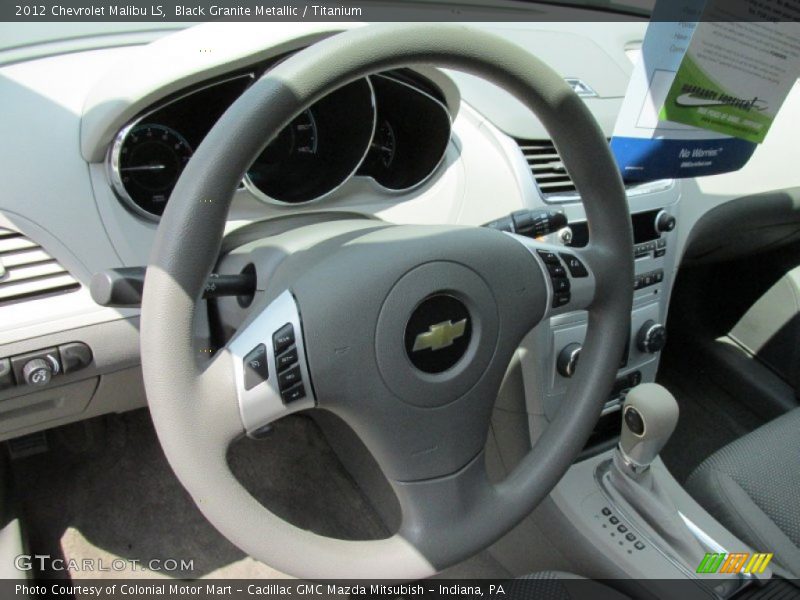 Black Granite Metallic / Titanium 2012 Chevrolet Malibu LS