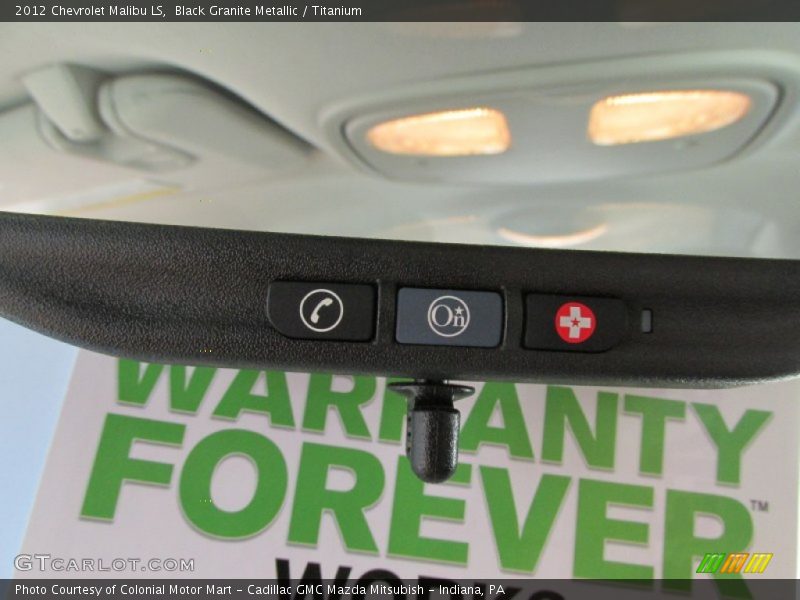 Black Granite Metallic / Titanium 2012 Chevrolet Malibu LS