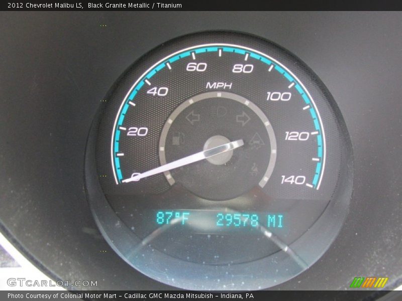 Black Granite Metallic / Titanium 2012 Chevrolet Malibu LS