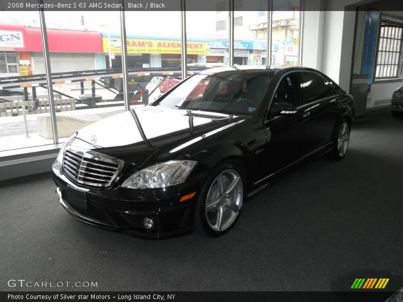 Black / Black 2008 Mercedes-Benz S 63 AMG Sedan