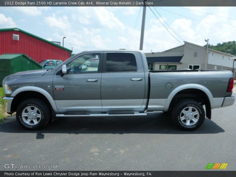 Mineral Gray Metallic / Dark Slate 2012 Dodge Ram 2500 HD Laramie Crew Cab 4x4