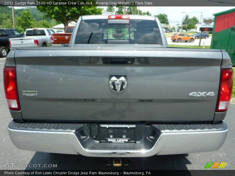 Mineral Gray Metallic / Dark Slate 2012 Dodge Ram 2500 HD Laramie Crew Cab 4x4