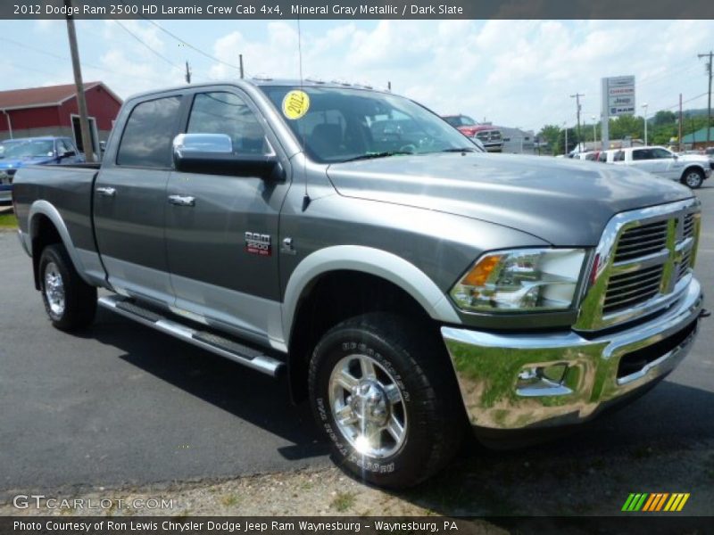 Mineral Gray Metallic / Dark Slate 2012 Dodge Ram 2500 HD Laramie Crew Cab 4x4