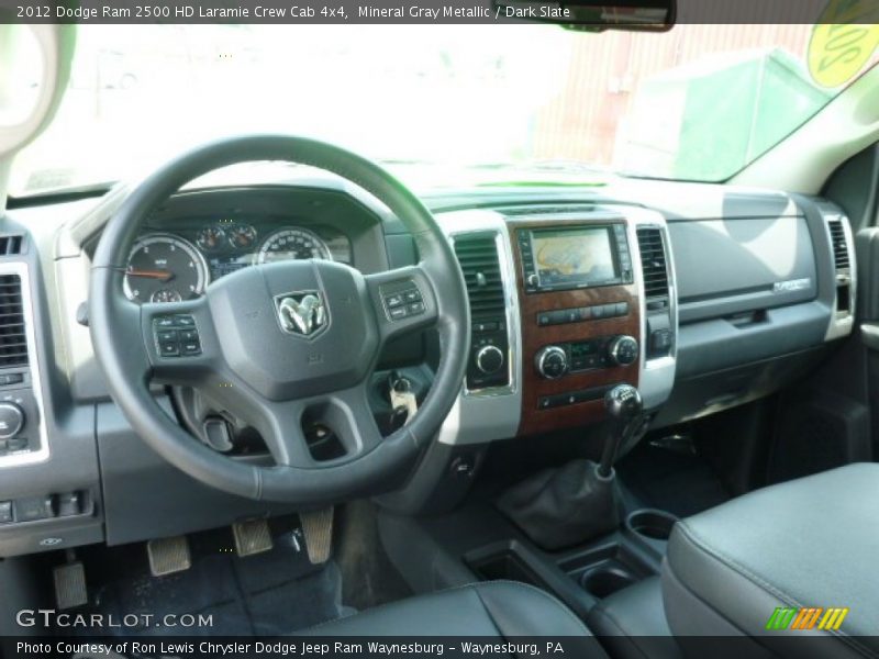 Mineral Gray Metallic / Dark Slate 2012 Dodge Ram 2500 HD Laramie Crew Cab 4x4