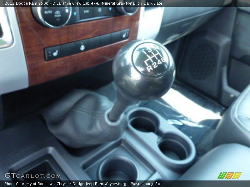 Mineral Gray Metallic / Dark Slate 2012 Dodge Ram 2500 HD Laramie Crew Cab 4x4